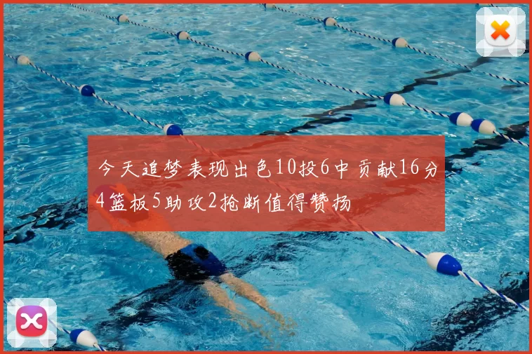 今天追梦表现出色10投6中贡献16分4篮板5助攻2抢断值得赞扬
