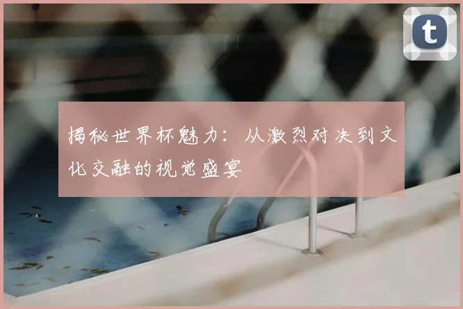 揭秘世界杯魅力:从激烈对决到文化交融的视觉盛宴